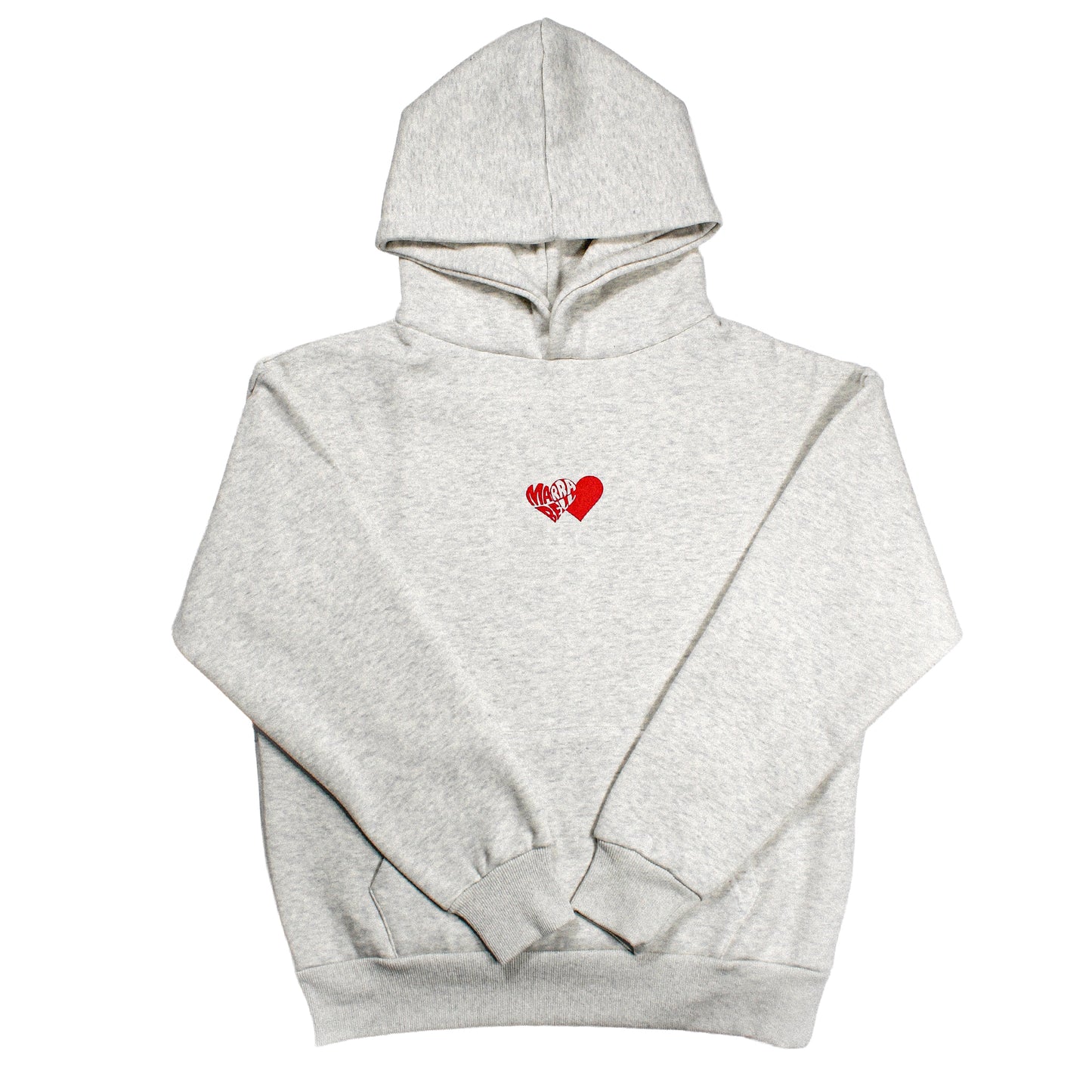 Heart Hoodie Grey