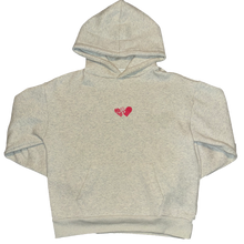 Load image into Gallery viewer, Heart Hoodie Grey
