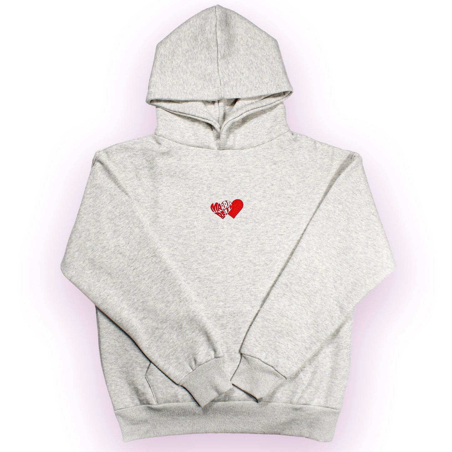 Heart Hoodie Grey
